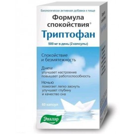 Формула спокойствия Триптофан ЭВАЛАР капс 0,275г N60 бан ПК