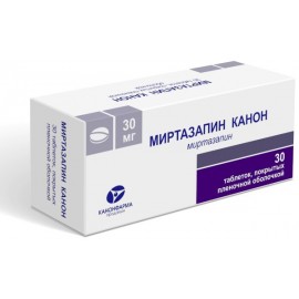 Миртазапин Канон таб п.п.о. 30мг N30 уп кнт-яч ПК