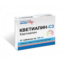 Кветиапин-СЗ таб п.п.о. 100мг N60 уп кнт-яч ПК
