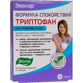 Формула спокойствия Триптофан ЭВАЛАР капс 0,275г N15 бл ПК