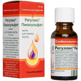 Регулакс Пикосульфат кап д/внут пр 7,5мг/мл 20мл N1 фл ПК