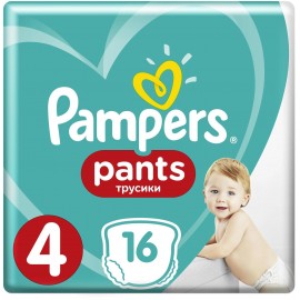 Подгузники детские Pampers Pants 4 трусики д/девочек и мальчиков N16 уп