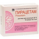 Пирацетам р-р для в/в и в/м вв 200мг/мл 5мл N10 амп ПК