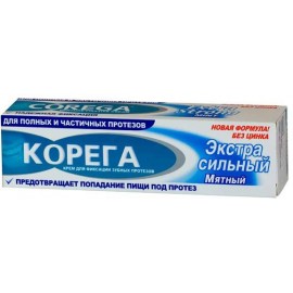Крем для фиксации зубных протезов КОРЕГА Экстра сильный мятный 70г