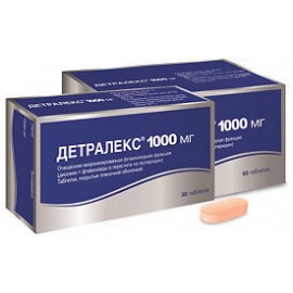 Детралекс таб п.п.о. 1000мг N30 бл ПК <10*3>