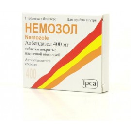 Немозол таб п.п.о. 400мг N5 бл ПК