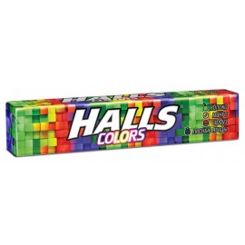 HALLS Карамель леденцовая Colors ассорти 25г N12 уп инд в кор