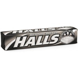 HALLS Карамель леденцовая Ментол экстра 24,5г N12 уп инд в кор