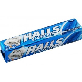 HALLS Карамель леденцовая Оригинальный Ментол и Эвкалипт 25г N12 уп инд в кор