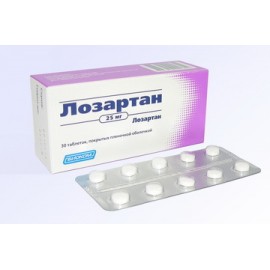 Лозартан таб п.п.о. 25мг N30 уп кнт-яч ПК <10*3>