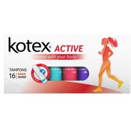 Тампоны женские гигиенические Kotex Active Super N16 уп
