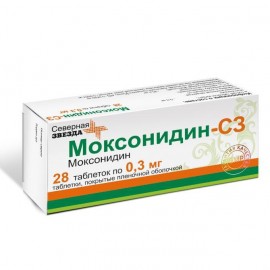 Моксонидин-СЗ таб п.п.о. 0,3мг N28 уп кнт-яч ПК <14*2>