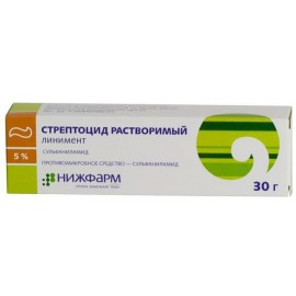 Стрептоцид растворимый линимент 5% 30г N1 туба ПК