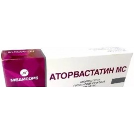 Аторвастатин Медисорб таб п.п.о. 20мг N30 уп кнт-яч ПК <10*3>