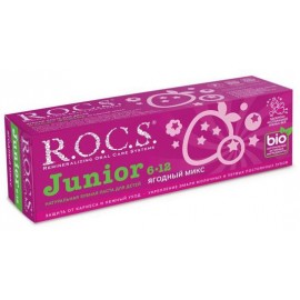 Зубная паста ROCS Junior Ягодный микс от 6-12 лет 74г