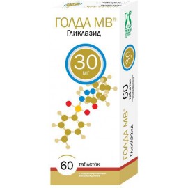 Голда МВ таб модиф высв 30мг N60 уп кнт-яч ПК <10*6>