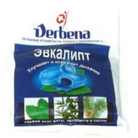 Verbena БАД Эвкалипт карамель леденцовая с начинкой 3,2г 60г N1 пак