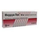 ФЕРРУМ ЛЕК ТАБ ЖЕВ 100МГ N30 БЛ ПК <10*3>