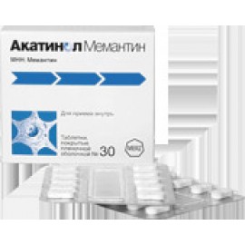 Акатинол Мемантин таб п.п.о. 10мг N90 бл ПК <10*9>
