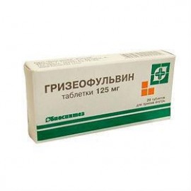 Гризеофульвин таб 125мг N20 уп кнт-яч ПК <10*2>