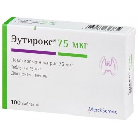 Эутирокс таб 75мкг N100 бл ПК <25*4>
